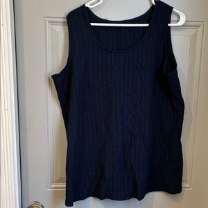 Navy Blue Sleeveless Women's Top